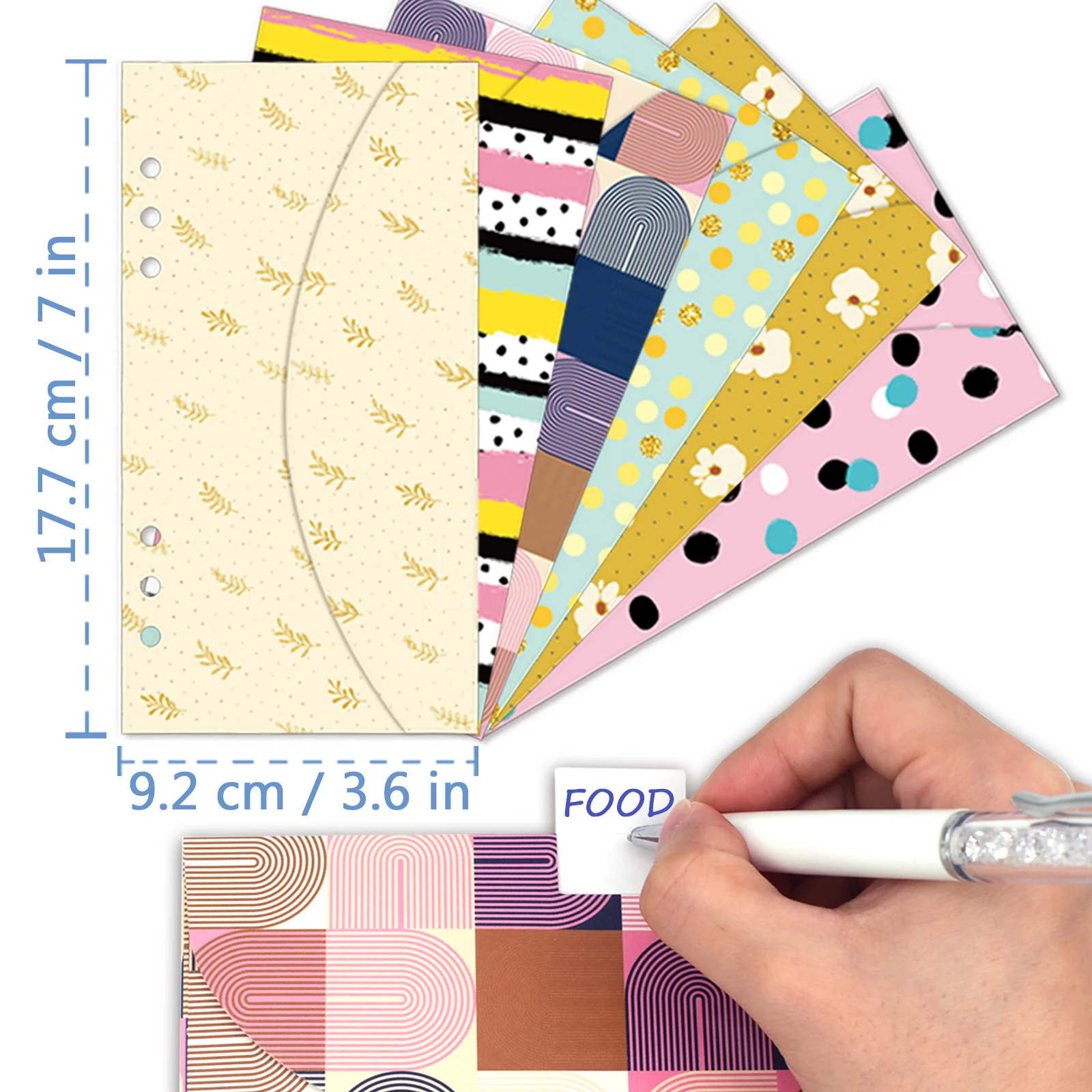 Budget Envelopes Cash System A6 Cash Envelopes Budgeting A6 binder 6 Holes