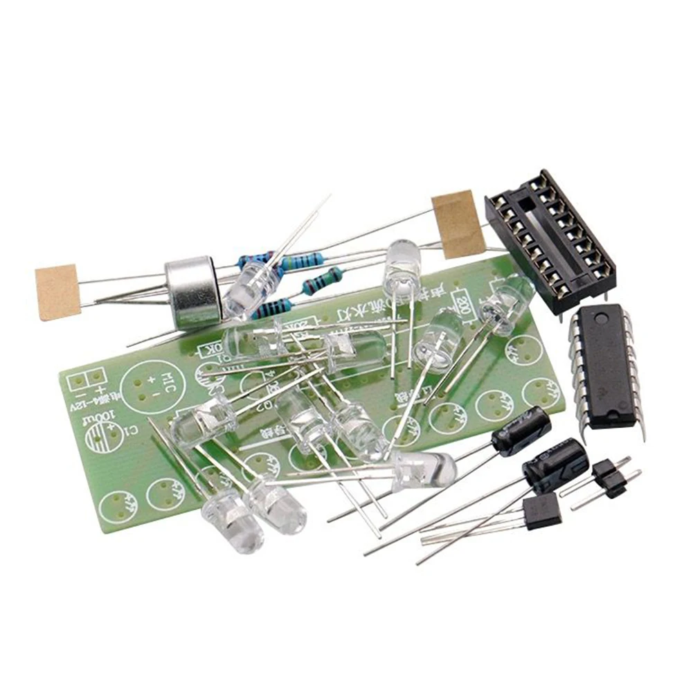 Color Light DIY Electronic Kit CD4017 Water Flowing LED Light Suite Fun Electronic Production Teaching Training Module