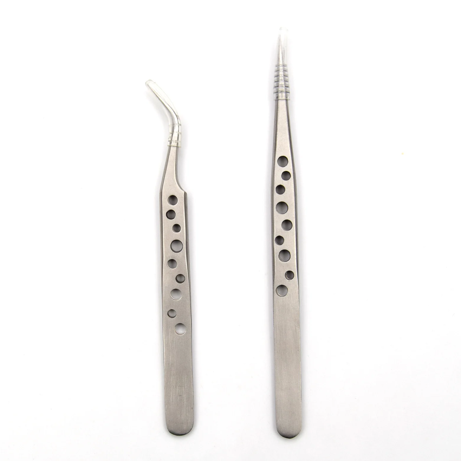 2pcs Eyelashes Tweezers Stainless Steel Makeup Eyelash Tweezers Eyelash Extension Tweezer Eyebrow Tweezers Eyelash Tweezers Set 2