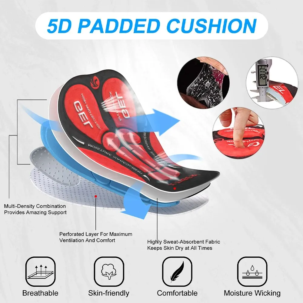 Cycling Pants X-TIGER Winter 5D Gel Padded Men Outdoor Riding