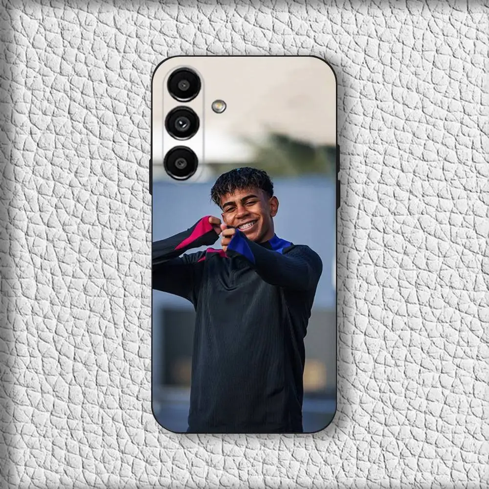Sleek Black Soft Cover Phone Case by L-Lamine Yamals