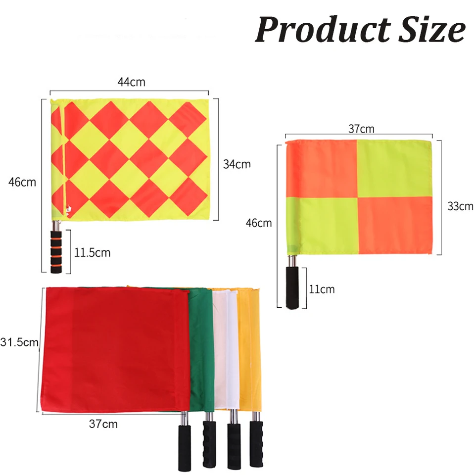 Traffic Control Flags 3-Pack Referee Warning Flags - Red Safety Signal ...