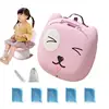 Portable Toddler Potty Folding Travel Car Potty Folding Portable Potty For Travel Small & Convenient With Absorbent Paper 1