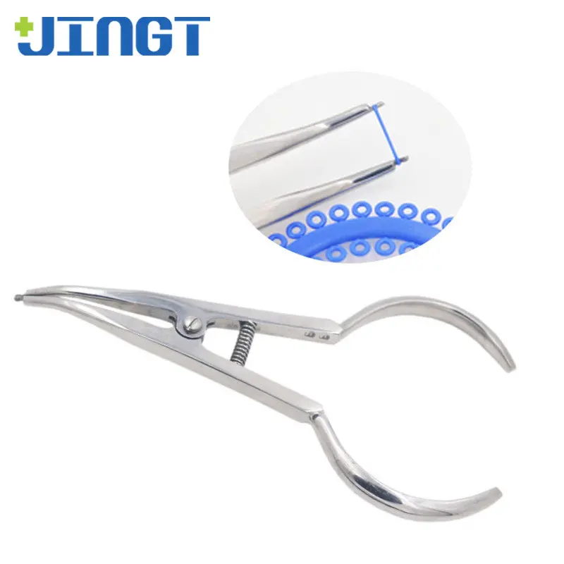 

JINGT Dental Division Of Ring Divisions Leather Rings Orthodontic Rubber Open Tong Placeder Split Pliers Skin Placement Bands