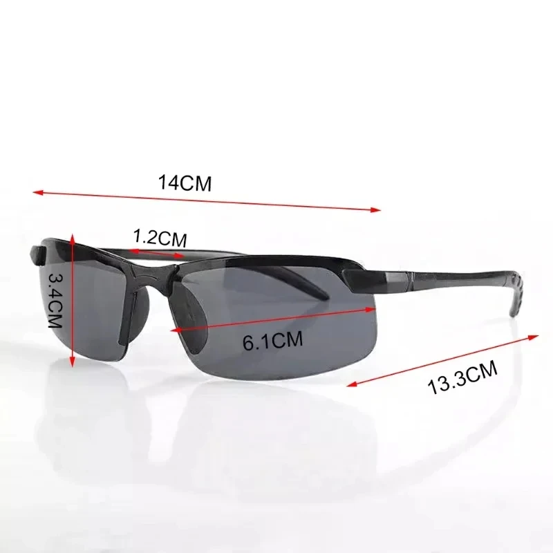 Men's Night Vision Anti-Glare Driving Glasses - Yellow Lens PC Frame Sunglasses for Nighttime Outdoor Use