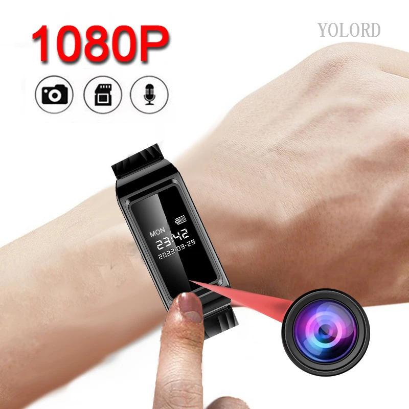 1080p Hd Voice Audio Recording Hd Camera Wearable Cam Voice Video Recorder Watch Bracelet Smart