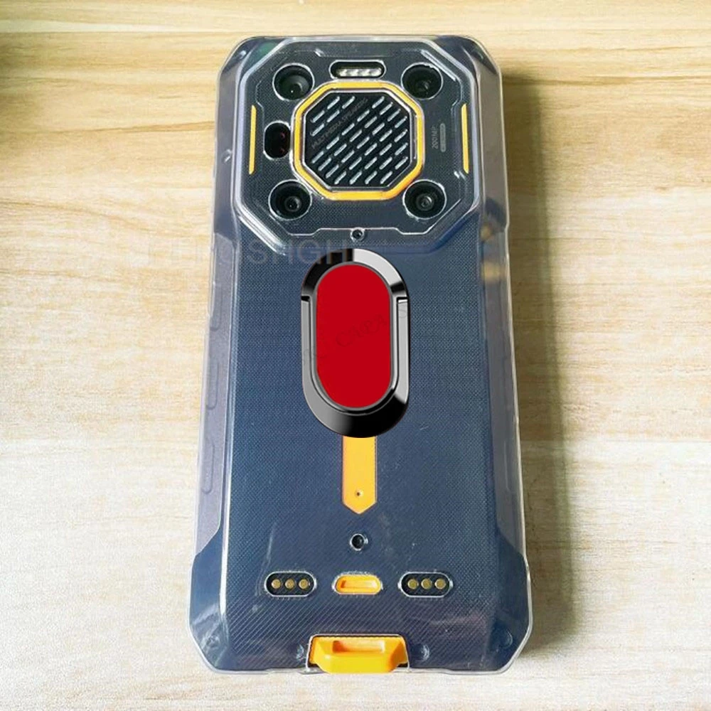 Rugged Back Ring Holder Phone Case - TPU Soft Silicone Cover