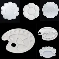 Children's Gift Pigment Tray Alternatives Paint Supply Round Palette Art Paint Tray Plastic Palette Watercolor 1