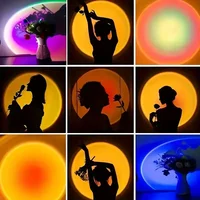 Sunset Light Projection Light With Remote Control 16-Color Night Light RGB Color Changing LED Light Bedroom photography prop 5