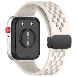 Breathable Silicone Magnetic Strap for Huawei Watch Fit - Enhanced Comfort Accessory (Starlight)