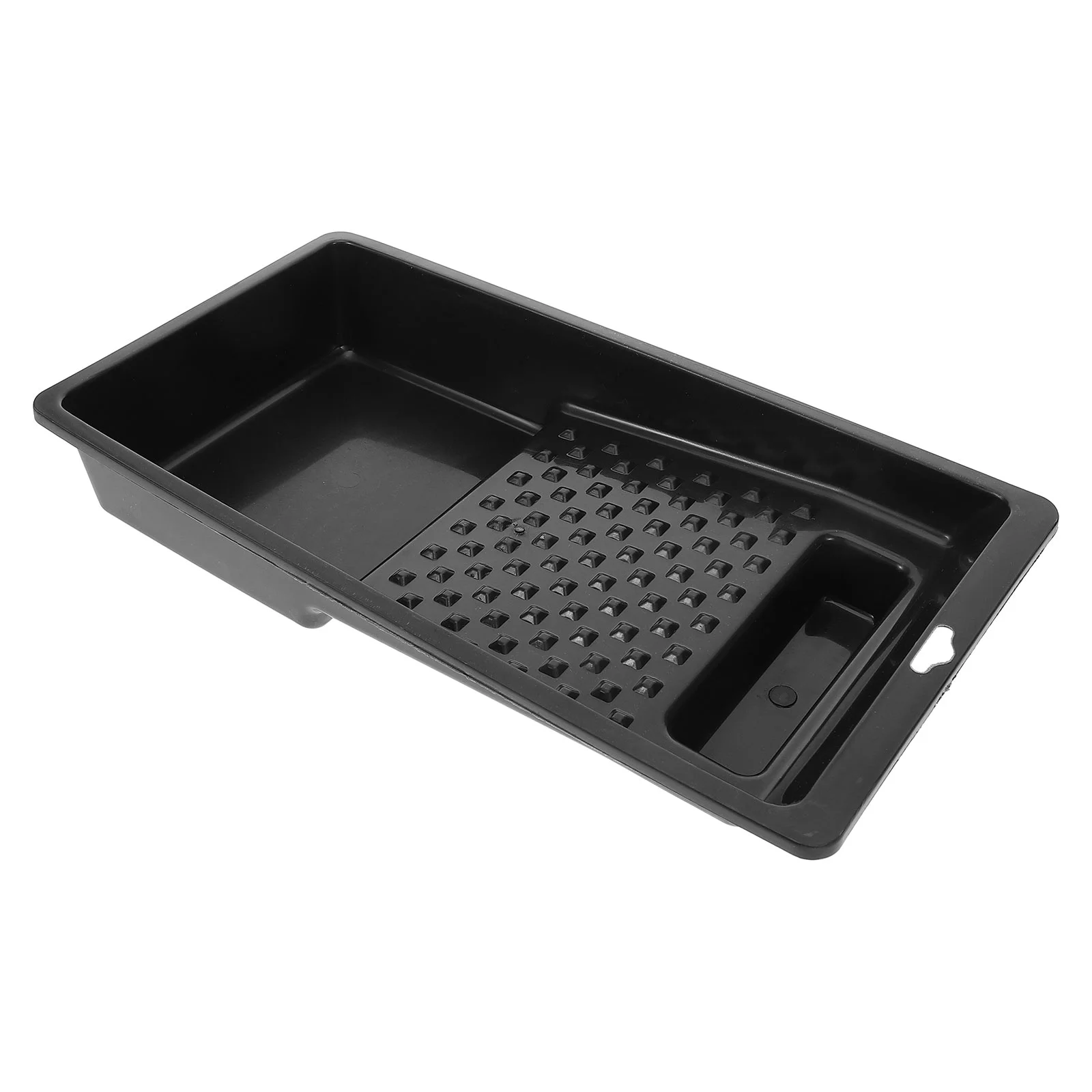 Paint Brush Tray Pans Trays Drip Roller for Painting Container Plastic Liners Black
