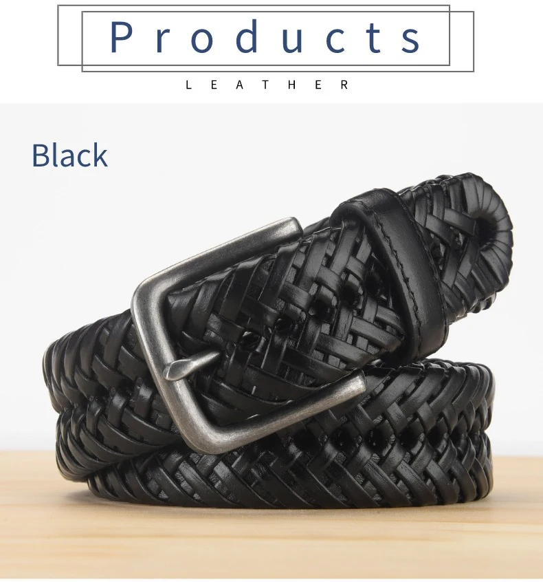 Кожаный Плетеный Ремень Мужской Купить