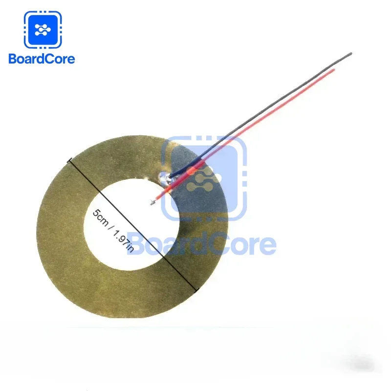5/10/20pcs 압전 세라믹 디스크 12MM 15MM 20MM 27MM 35MM 50MM DIY 오디오 프로젝트용 와이어가 있는 압전 버저 요소
