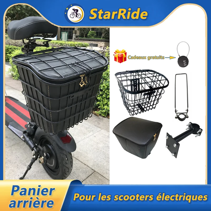 Panier Avant Et Arrière De Scooter Électrique Universel