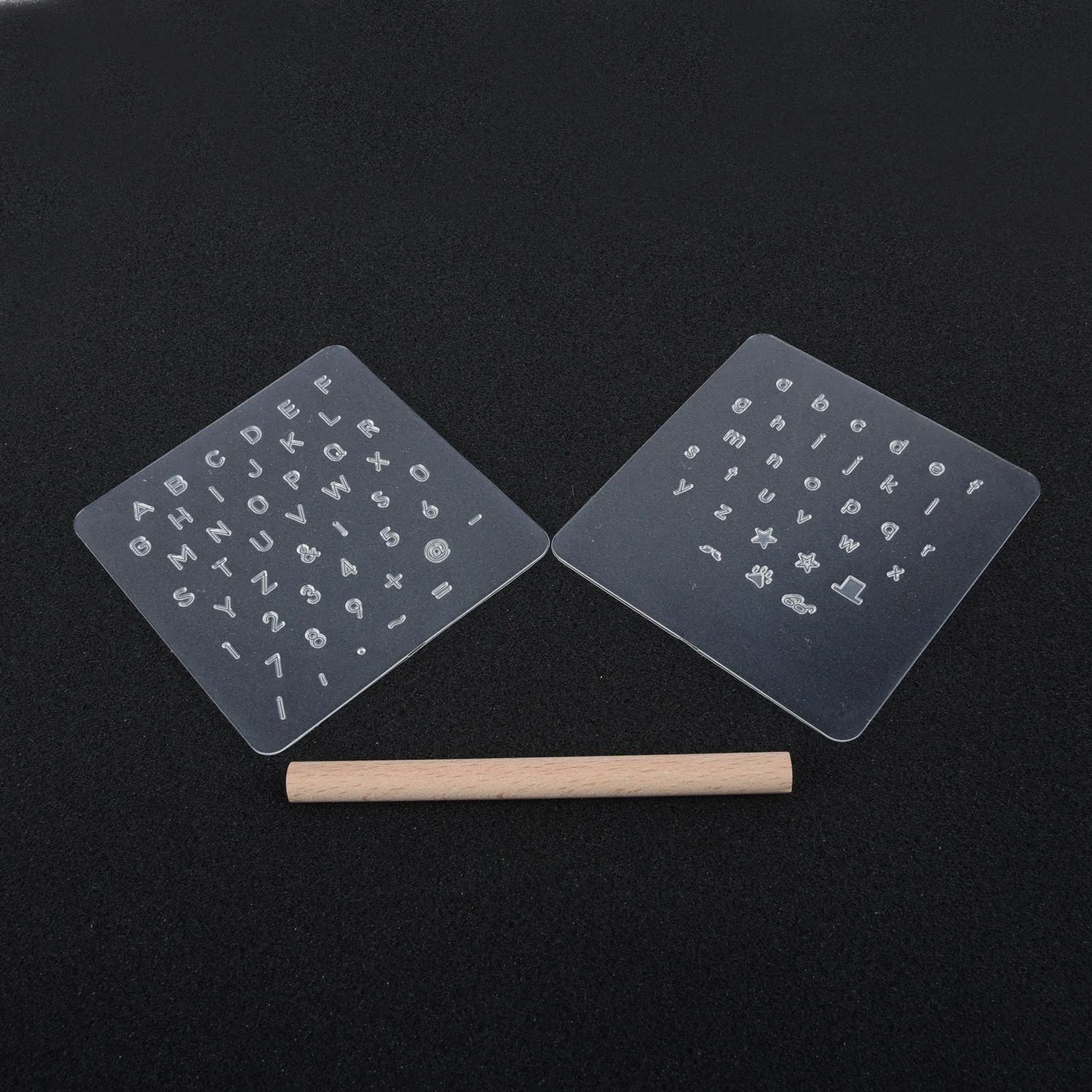 3 Pcs Leather Stamping Capital Lowercase Alphabet Numbers Stamp Set Plastic Letter Name Tools For Leather Paper Rubber