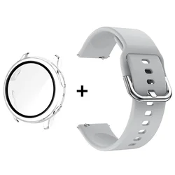 Bundle di Accessori Premium: Custodia in Vetro, Cinturino, e Protezione per Schermo con Cinturini da 20mm e Cover PC+Bumper