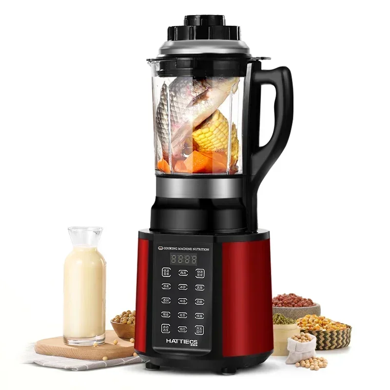 Household Small Automatic Heating Cooking Machine Multifunction Blender Kitchen Food Processor Hand Function Wall Breaking Mixer brass kitchen faucets brushed gold new sink mixer taps wall mounted dual handle single cold foldable stretch