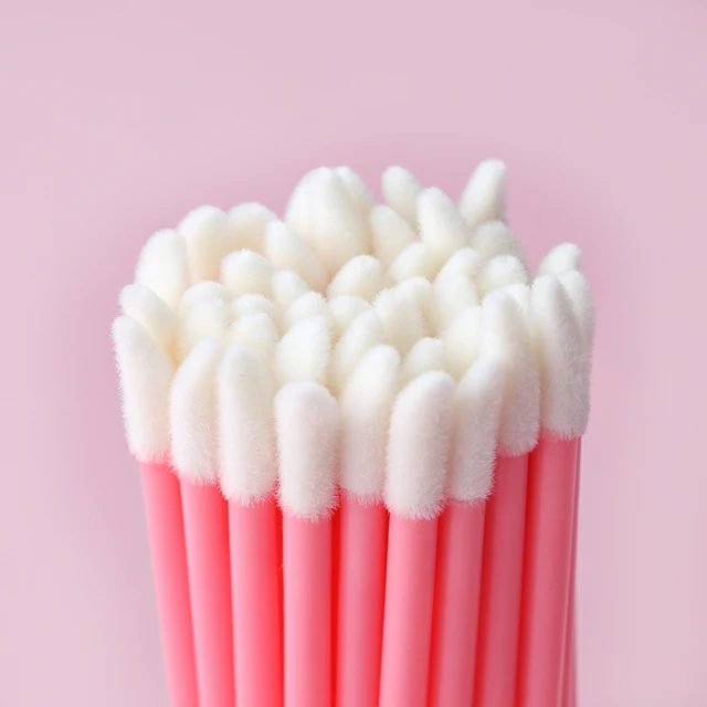 5/50/100 pièces brosse à lèvres jetable, pinceaux de maquillage pour cils, Extension de cils, applicateur de Mascara, baguettes de rouge à lèvres, ensemble d'outils cosmétiques