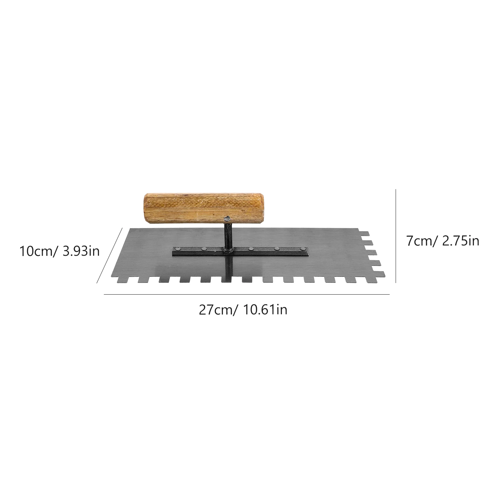Stainless Steel Mud Knife Concrete Spreader Tile Trowel With Wooden Handle Drywall Tool Plaster Trowel Construction Tools