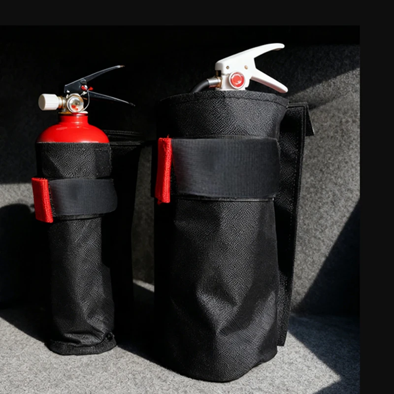 Durable Oxford Fabric Fire Extinguisher Organizer - Trunk Storage Bag & Seat Back Holder