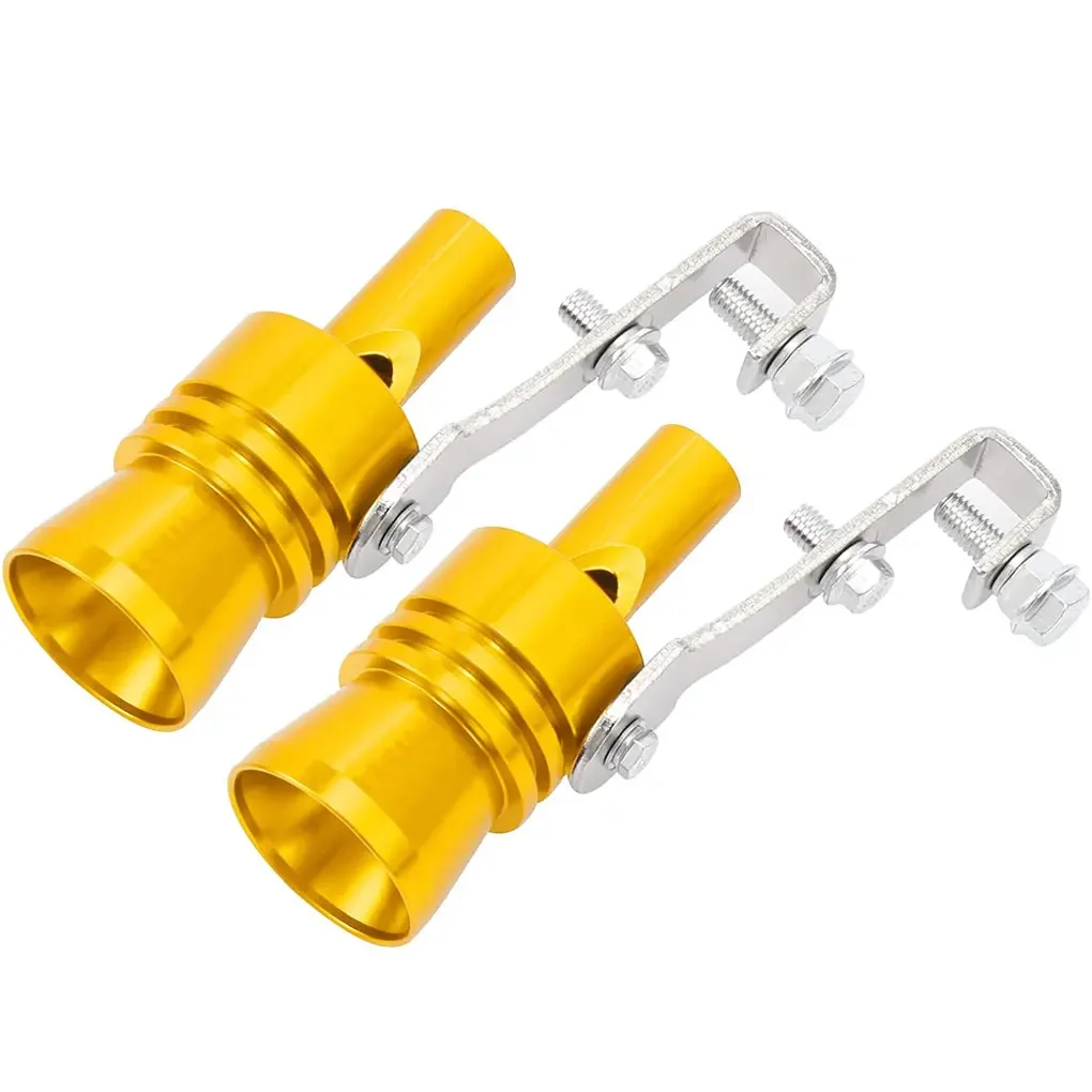 Car Turbo Whistle Exhaust Muffler Tip Pipe Valve Kit Simulator Whistler Car Styling Tunning Motorbike Car Exhaust Fake Turbo Whistle Pipe Sound Muffler Blow Off Valve Universal
