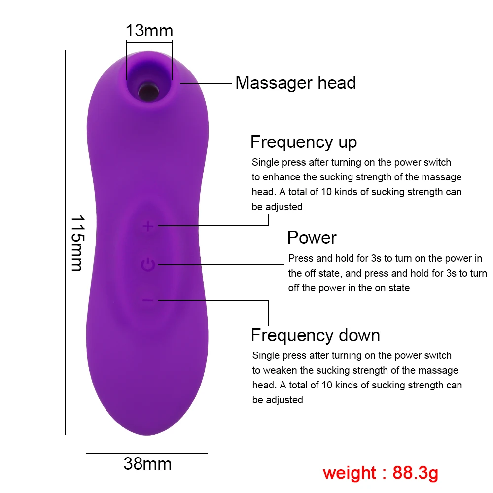 Female Sex Toy Clit Sucker Vibrator Blowjob Tongue Suck Licking G Spot Massage Clitoris Stimulator Nipple Sucking Erotic Sex Toys For Women