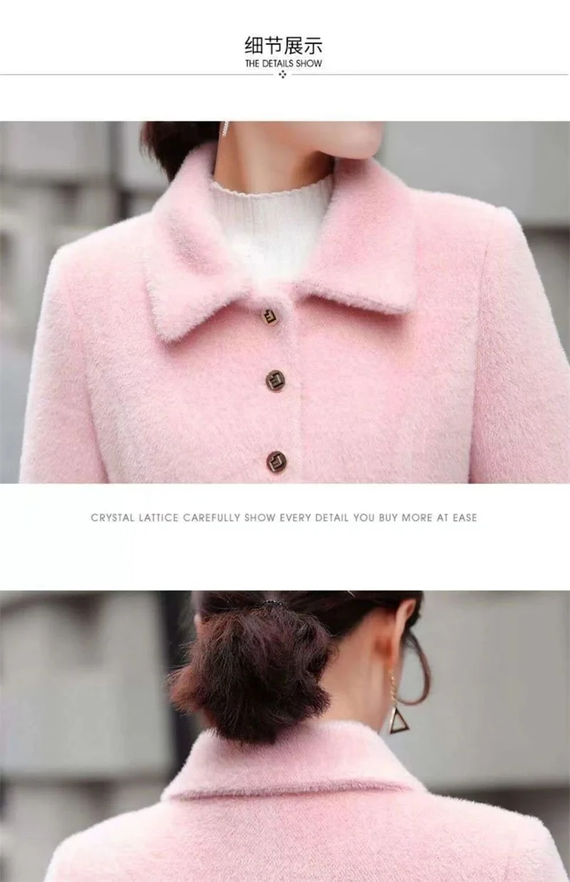 Qualidade casaco de lã de vison de
