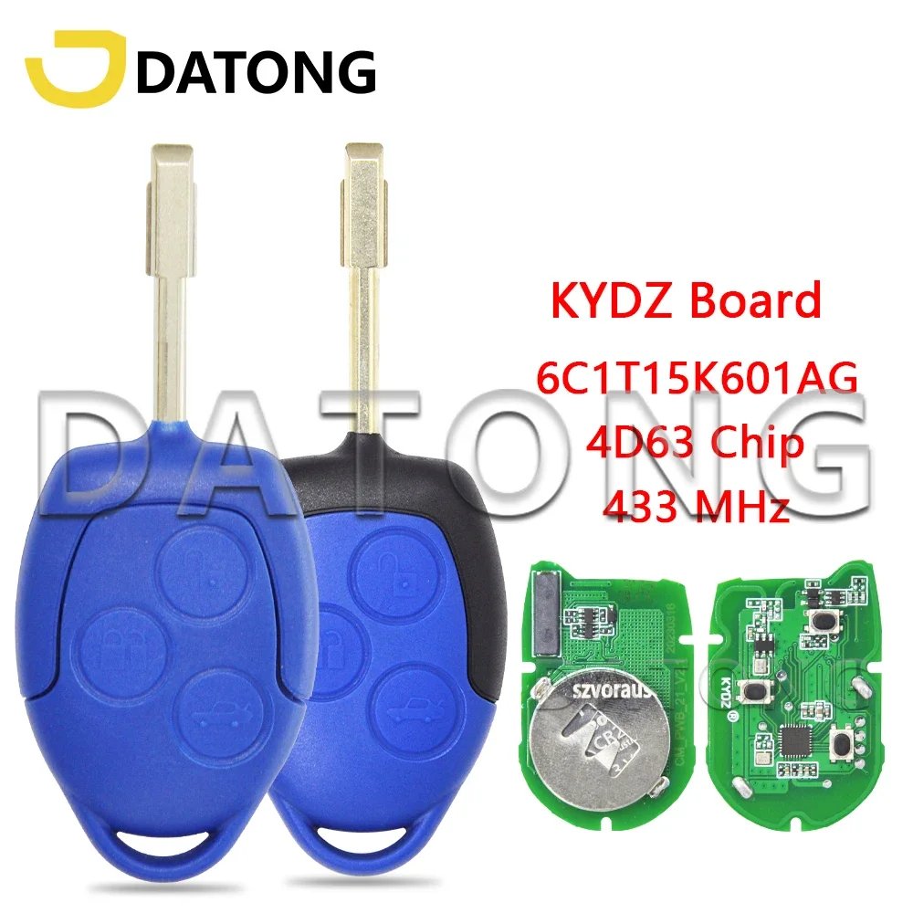 

Datong World Car Remote Control Key For Ford Transit MK7 WM VM 2006-2014 P/N:6C1T15K601AG 4D63 Chip 433MHz Stable High Quality