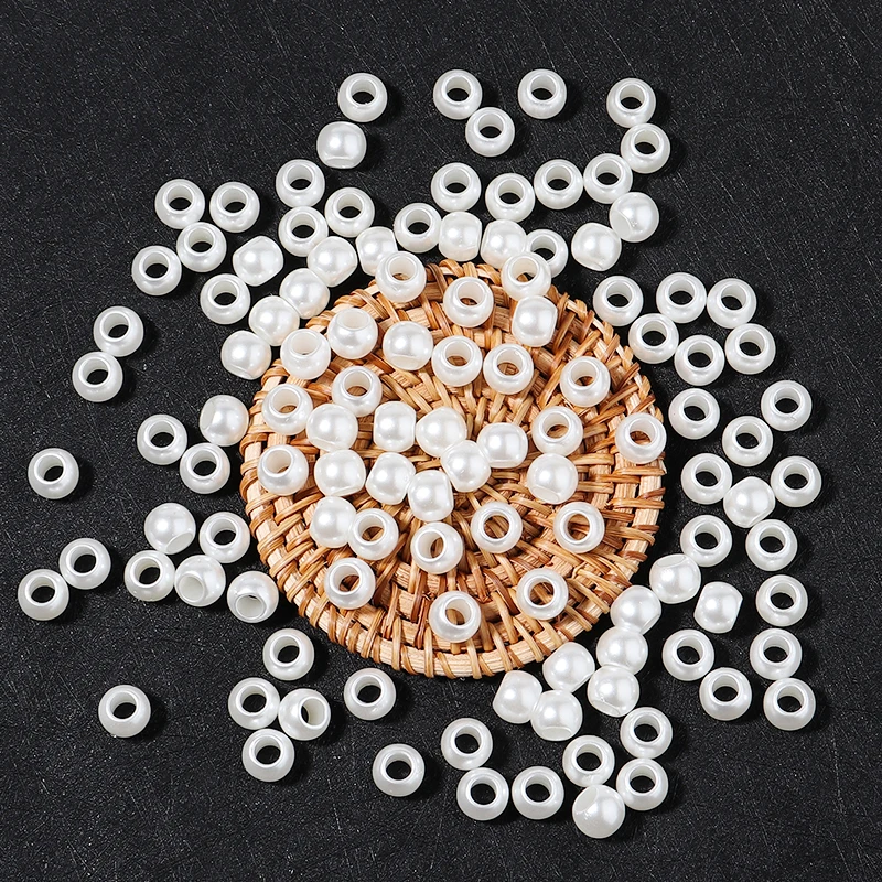 Perline di cuore acrilico bianco, 100 pezzi, perline di cuore colorati misti, poco da 4 e 7 mm Lettera spaziari per gioielli fare,Bracelet Perline fai da te - Italia