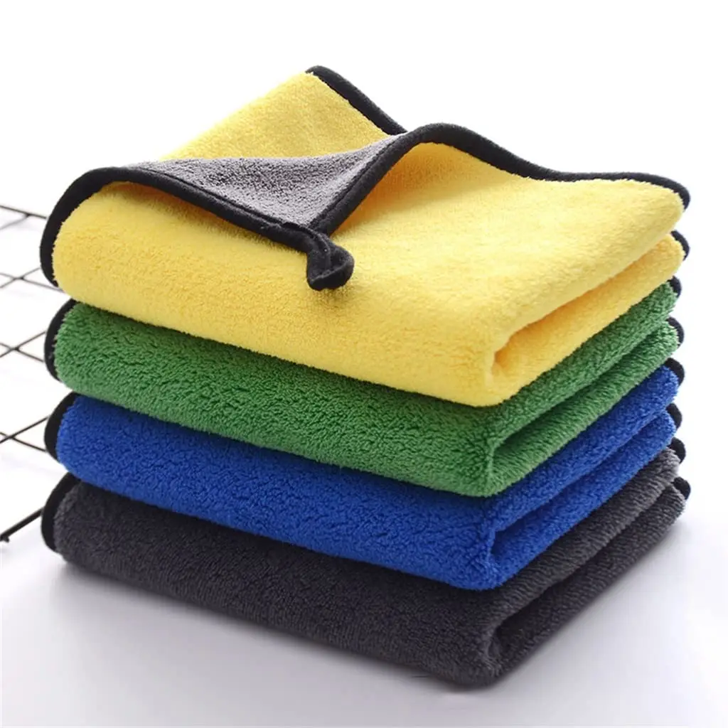 

Coral Wool Car Wash Towel Thickened Absorbent Double Waxed Car Wash Cloth Pet Towel Car Wash Glass Cleaning Car Wash Supplies