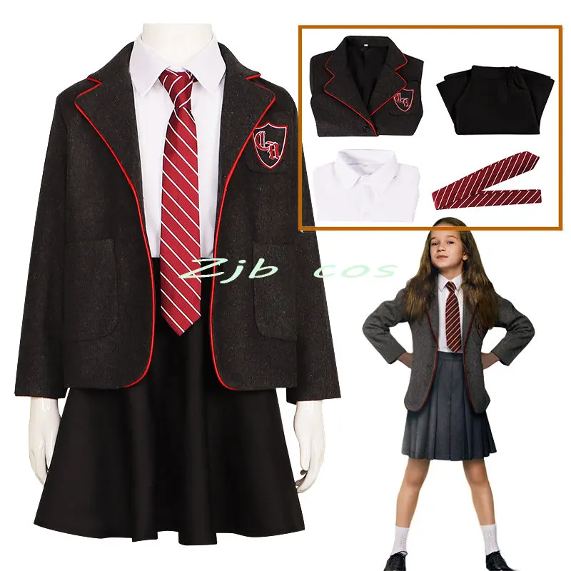 

Musical Cosplay Tv Roald Dahl’s Matilda the Musical Cosplay Costume Uniform Girl School Outfits Halloween Carnival Suit
