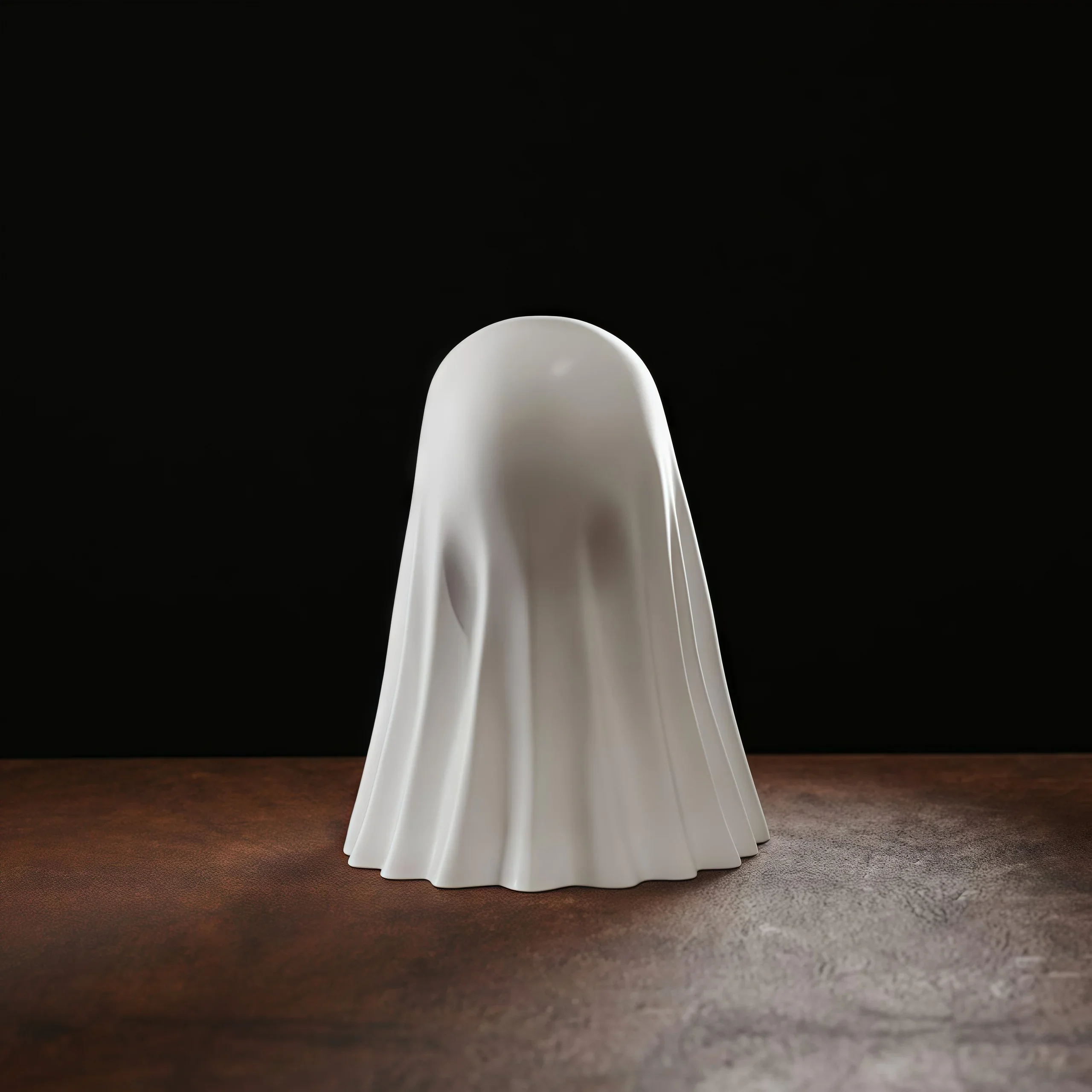 Cute Middle Finger Ghost Statue Halloween Home Table Decor_voghion.com