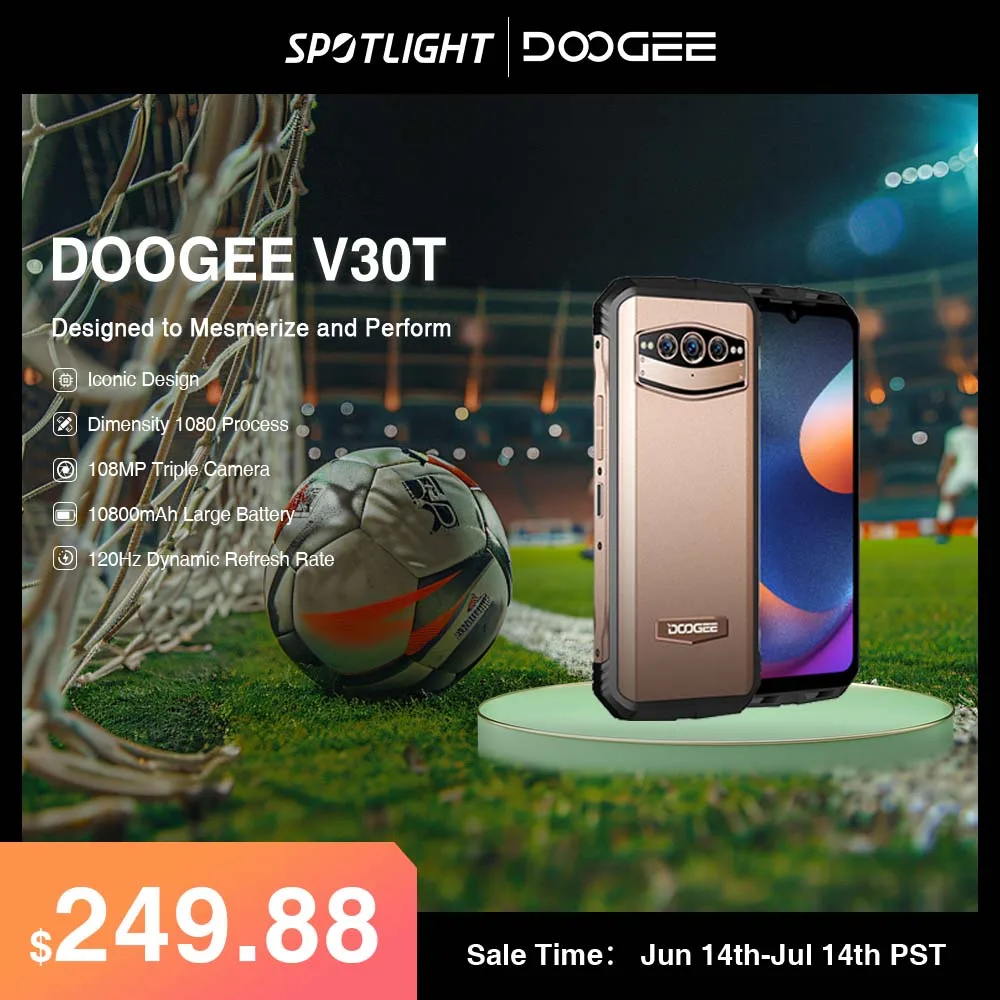 World Premiere DOOGEE V30T 5G Rugged Phone 6.58