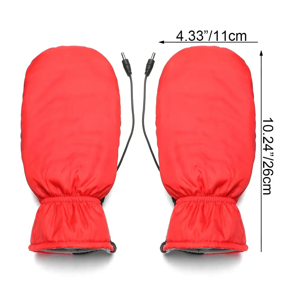 USB Electric Thermal Ski Gloves Winter Outdoor Warmer Cycling Motorcycle Touchscreen Heated Gloves for Men Women Kids Adult riding work gloves