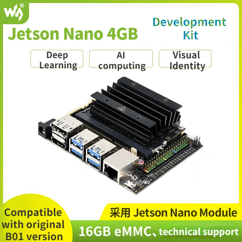 

For NVIDIA Jetson Nano 4GB Developer Kit Computer AI Artificial Intelligence Development Board Expansion Kit B01 Optional Module