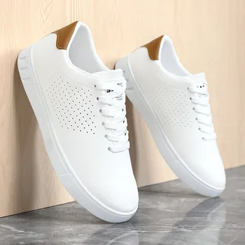 Classic White Leather Sneakers