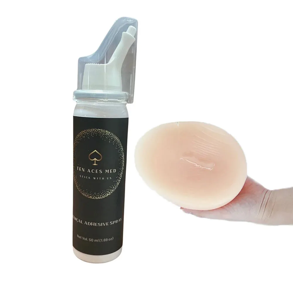 

Ten Aces Med - Stick With Us Spray Adhesive For Skin Glue Silicone Chest Forms, Prosthetics And Sports Applications