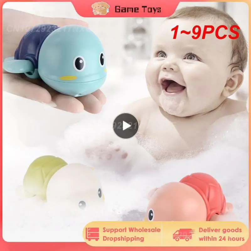 

1~9PCS Baby Bath Toys For Children New Baby Bath Swimming Bath Toy Cute Frogs Clockwork Bath Toys Brinquedos Infantil игрушки