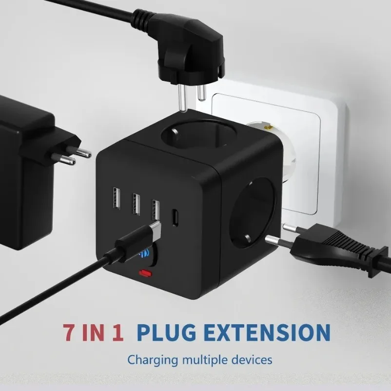 EU PowerStrip 7-in-1 - Desktop Use