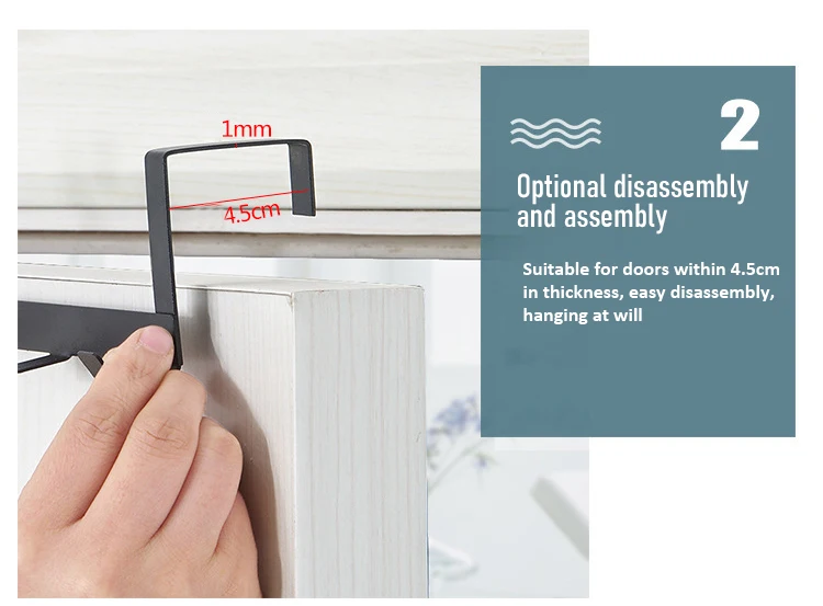 Description Picture 5 of itemHooks Over The Door 5 Hooks Home Bathroom Organizer Rack Clothes Coat Hat Towel Hanger Bathroom Kitchen Accessories