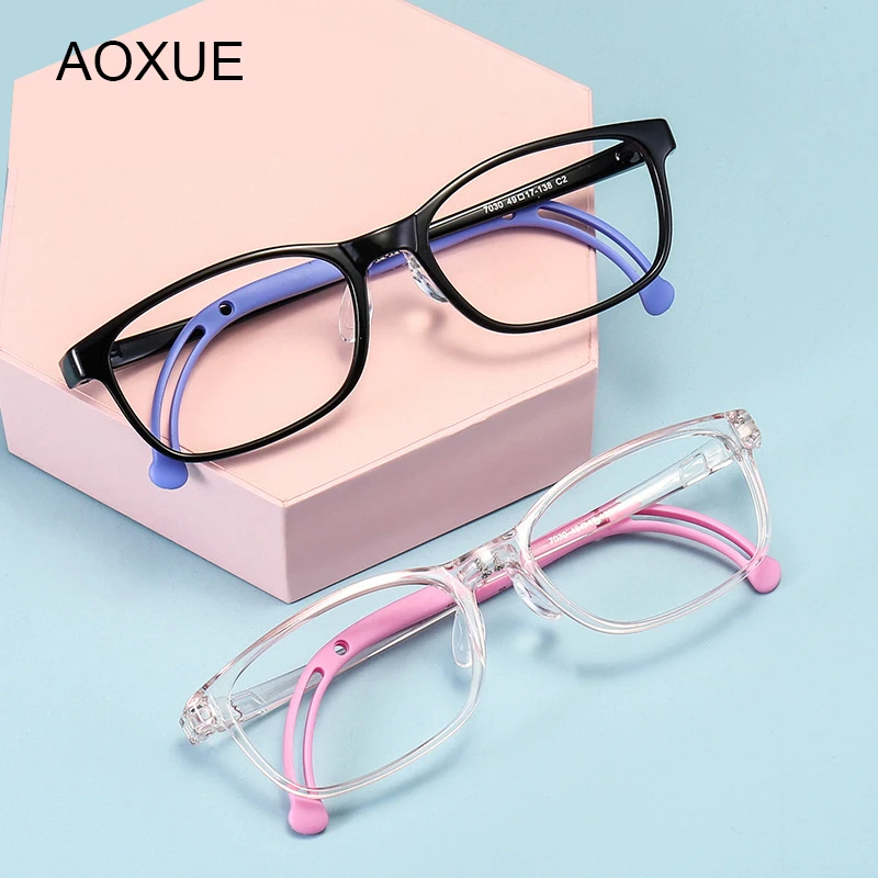 

Teens Children Myopia Glasses Frame Students Optical Eyeglasses Frames Silicone TR90 Flexible Protective Kids Spectacles