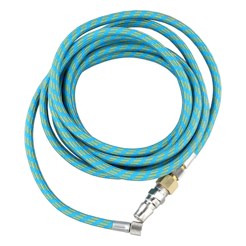 ABUL-3 Meter/9.84Ft Nylon Braided Airbrush Air Hose Standard 1/8Inch-1/4Inch Adapter Suit For Air Bursh