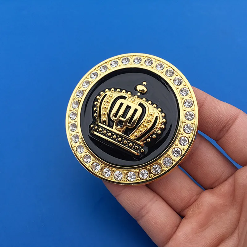 3D 크라운 다이아몬드 자동차 크라운 골드 로얄 스티커 엠블럼 배지, BMW 아우디 혼다 도요타 포드 오펠 자동차 스티커 임페리얼 크라운