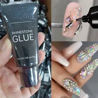 30g Nail Rhinestone Glue for Nail Charms Super Strong Gel Glue 3D Nails Bling Gel for Decoration Gems Nail Art Jewel Diamonds 2
