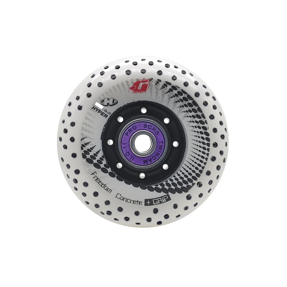 

[76mm 80mm] Hyper +G fire stones Inline Skates Wheel 84A + Concrete Roller Skating Rodas for SEBA High HV Carbon 8 pcs/set