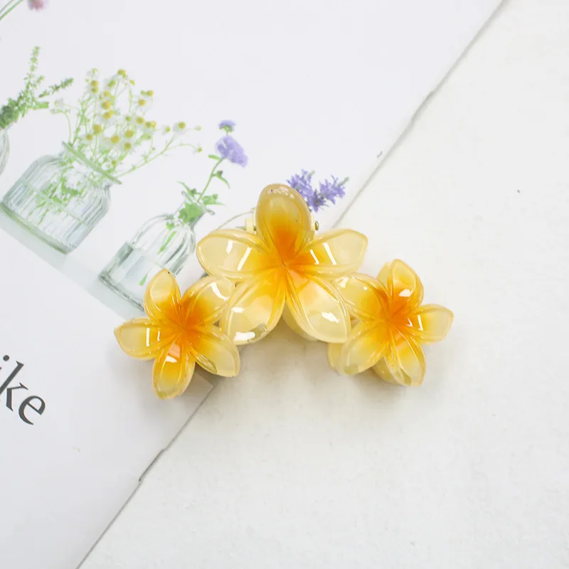 Candy Color Flower Hair Claw Clips for Women Sweet Shark Clip Hair Claw Crab Clamp Barrettes Holiday Travel Hair Accessories
