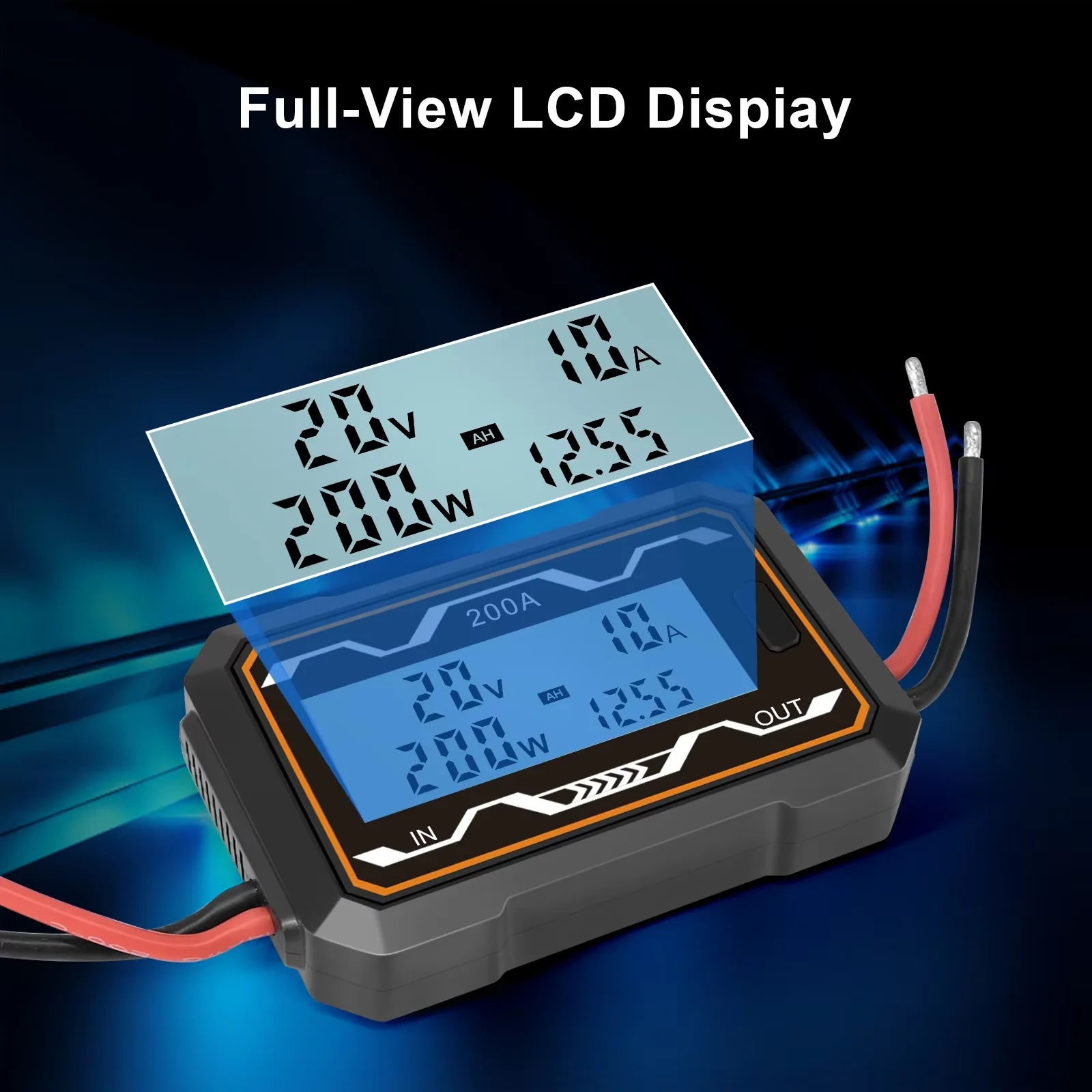 200A Electric Analyzer DC Power Meter 0-60V