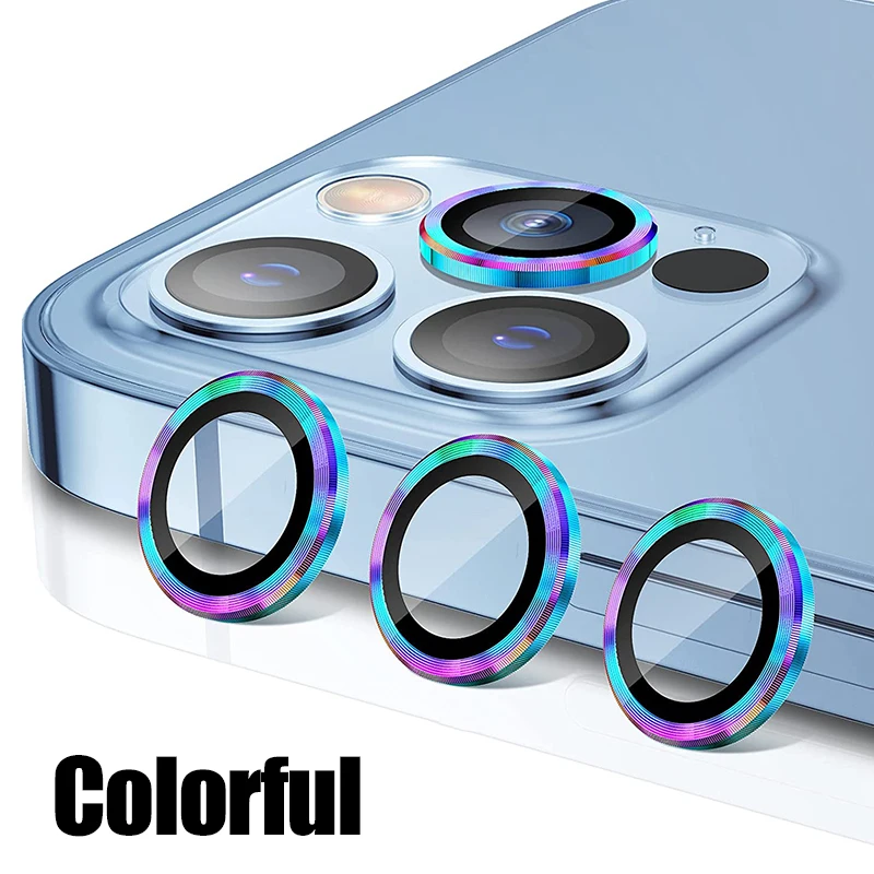 phone screen cover 5D Diamond Metal Camera Lens Protector For iPhone 13 12 11 Lens Protection Glass For iPhone 11 12 13 Pro Max Camera Protector iphone screen protector Screen Protectors