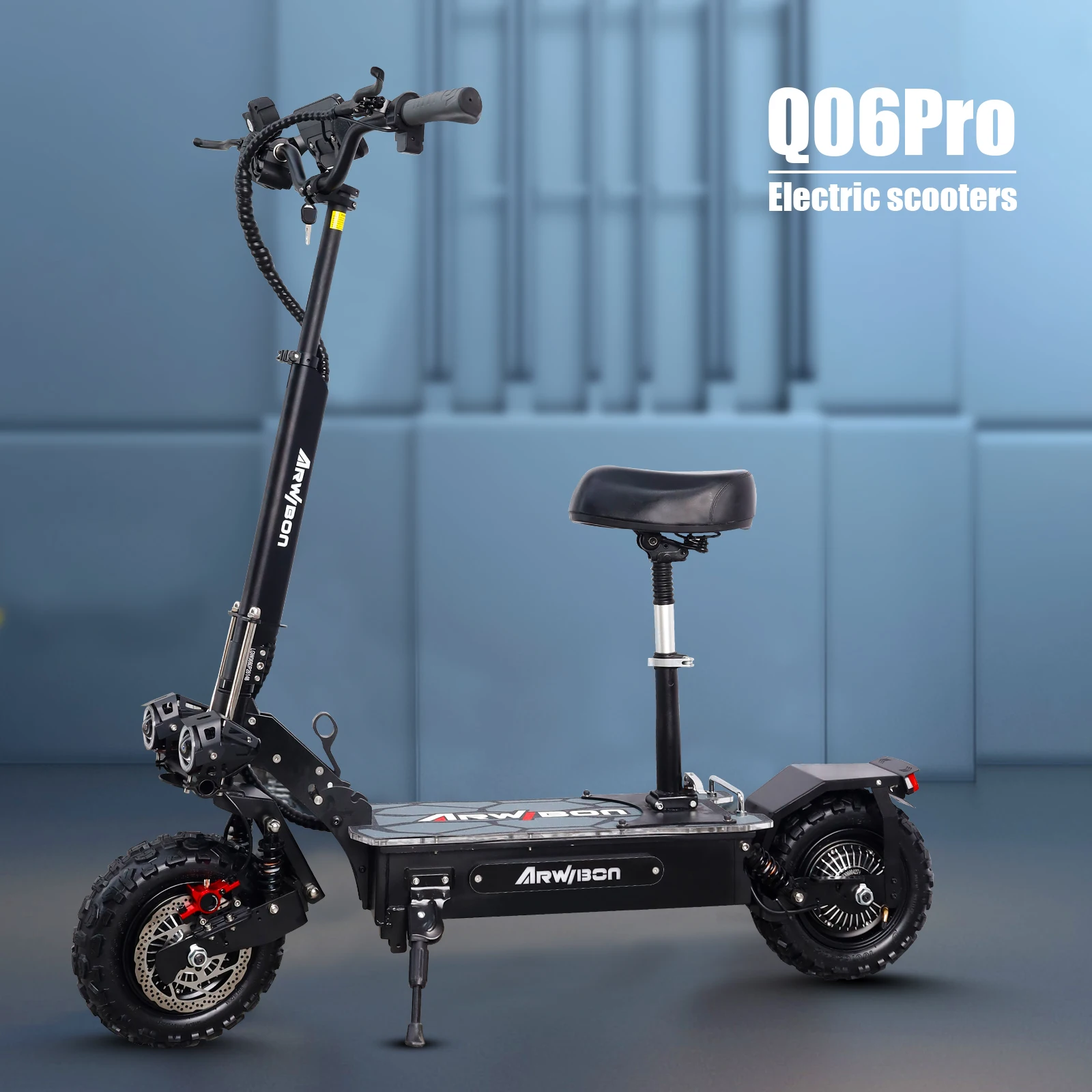 Arwibon q06 Pro 5600W dual motor electric scooter 60v 27ah battery Adult fast 11-inch foldable two-wheel scooter Hydraulic brake