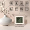 Digital Battery Operated Alarm Clock With Auto Backlight, Indoor Temperature Humidity, 12/24H, Date, Desk Clock, Durable 6